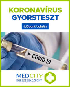Koronavírus gyorsteszt álló plakát